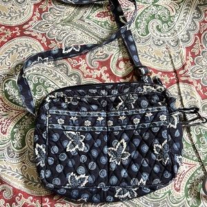 Vera Bradley Blue Coin pattern retired shoulder bag
